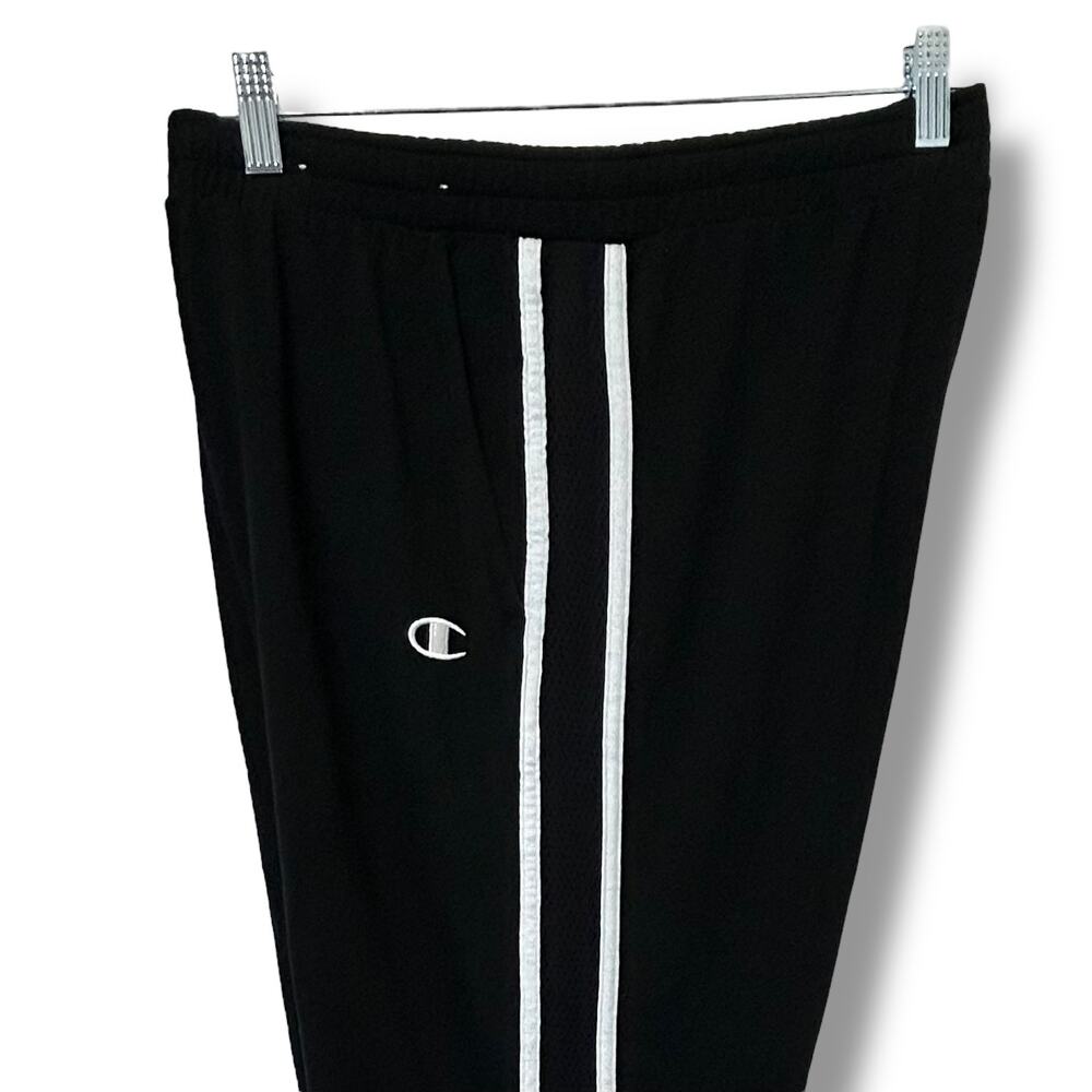 Champion Mens Athletic Track Joggers with Sporty Stripe Active Black/White XXL - Picture 8 of 16